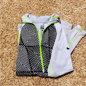 Nike running half zip jacket size large